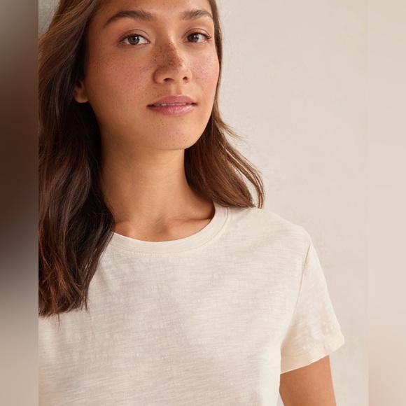 Haven Well Within XS Cream Slub Textured Tee - Picture 2 of 5